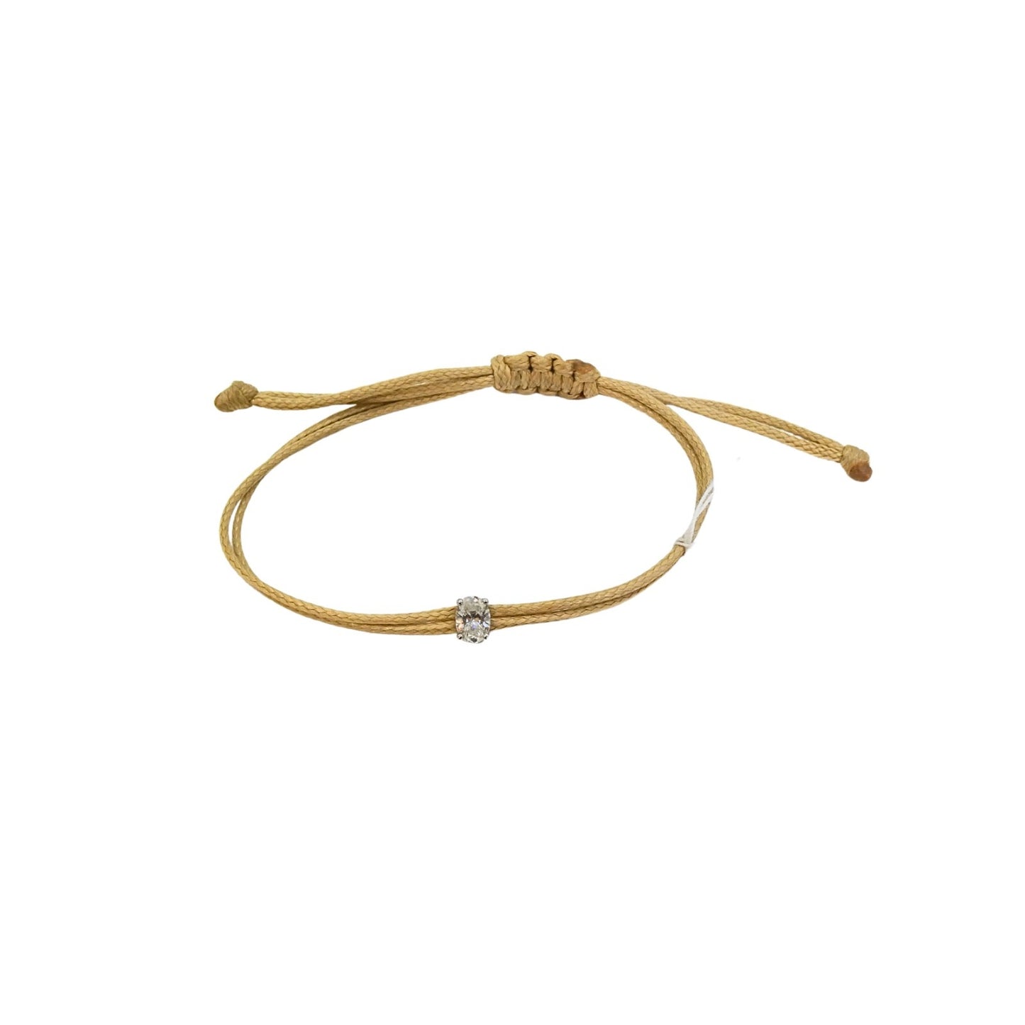 Beige color bracelet oval 0.46 carat