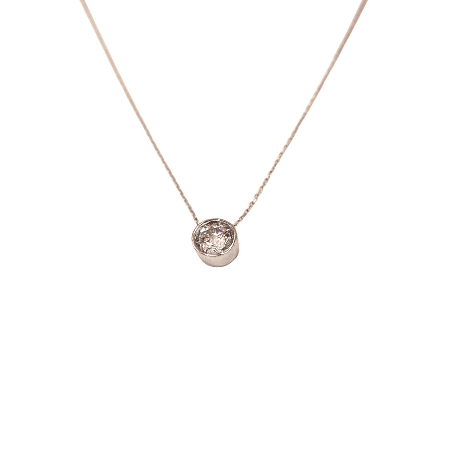 BR necklace in white gold 0.71 carat