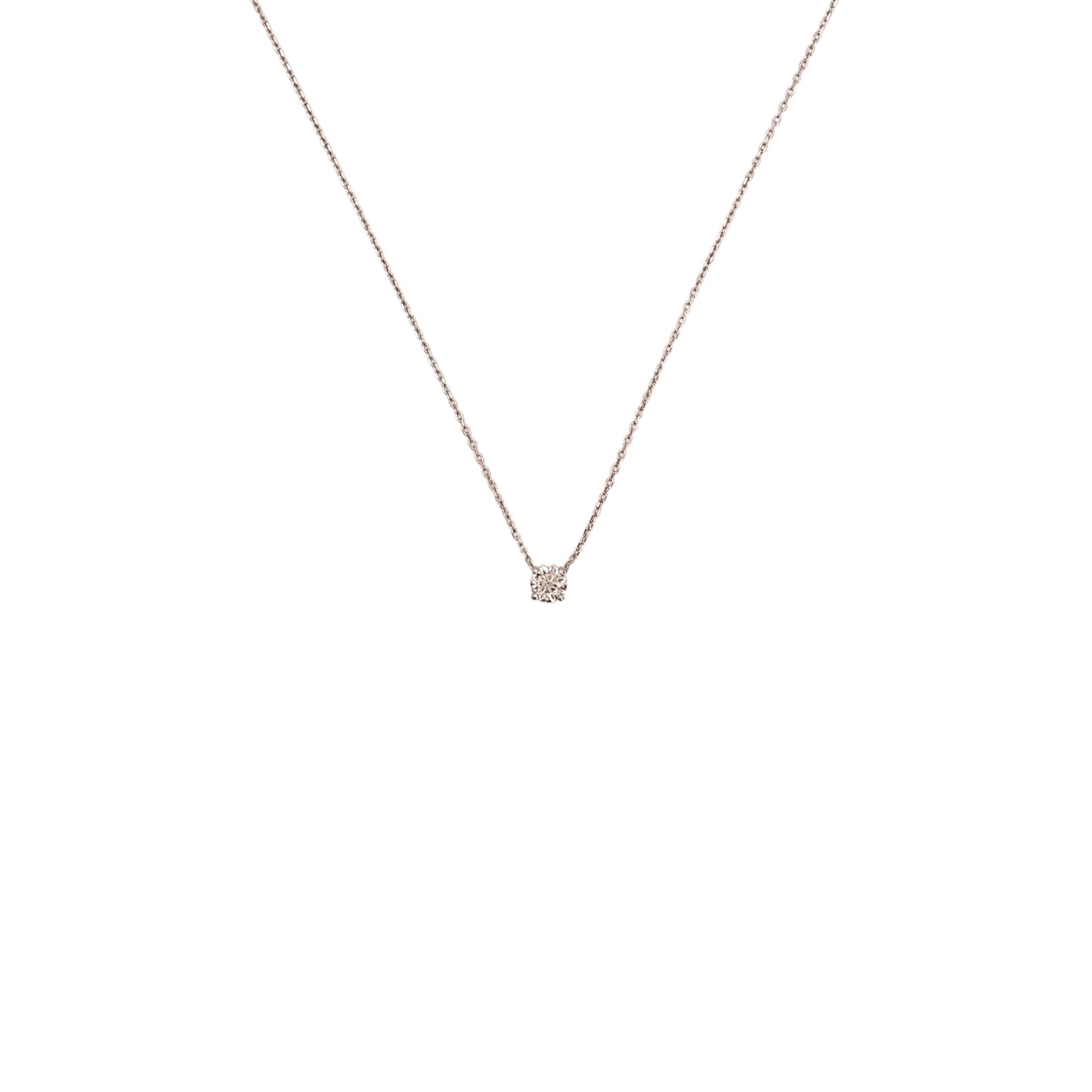 BR necklace white gold GIA E SI2 0.30 carat