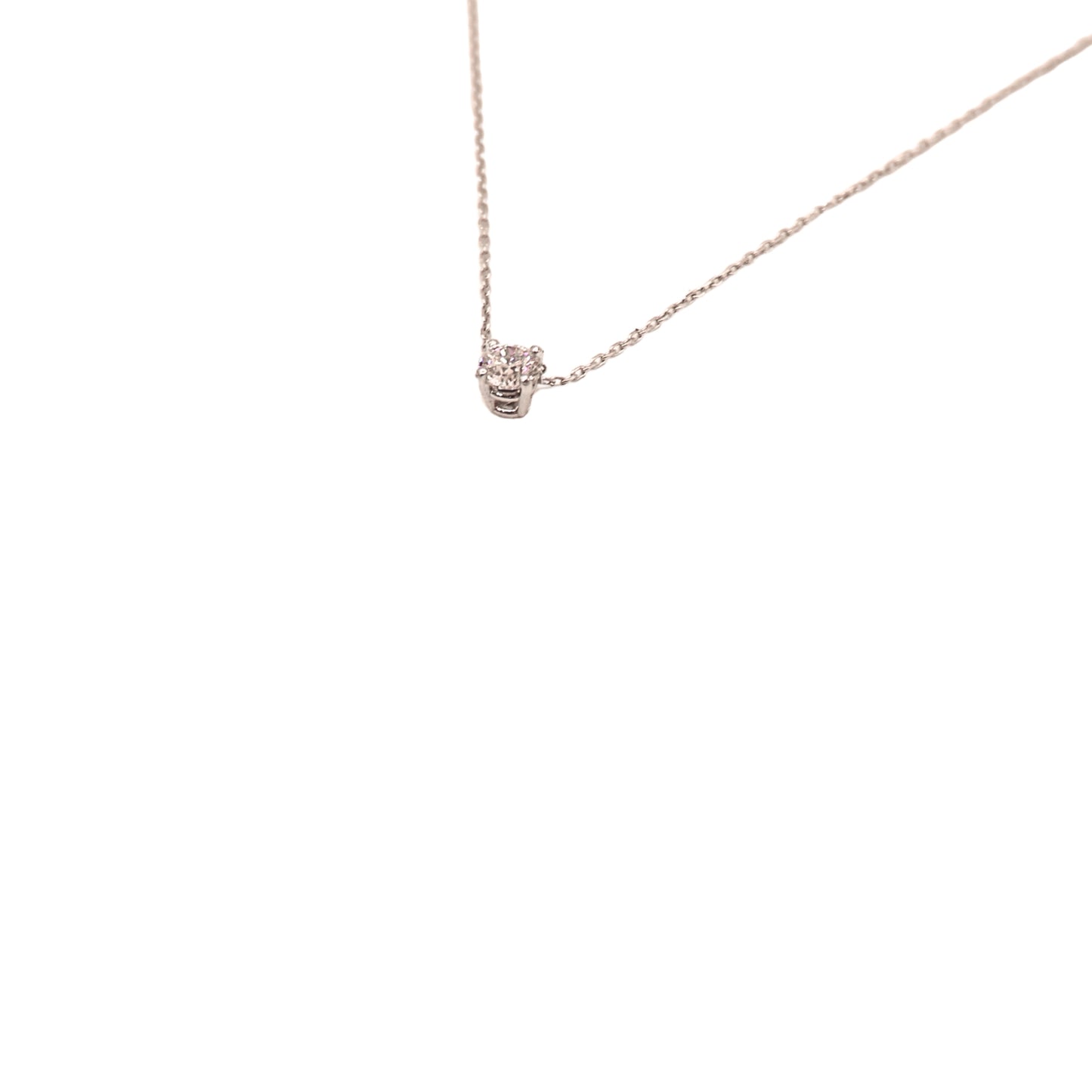 BR necklace white gold GIA E SI2 0.30 carat