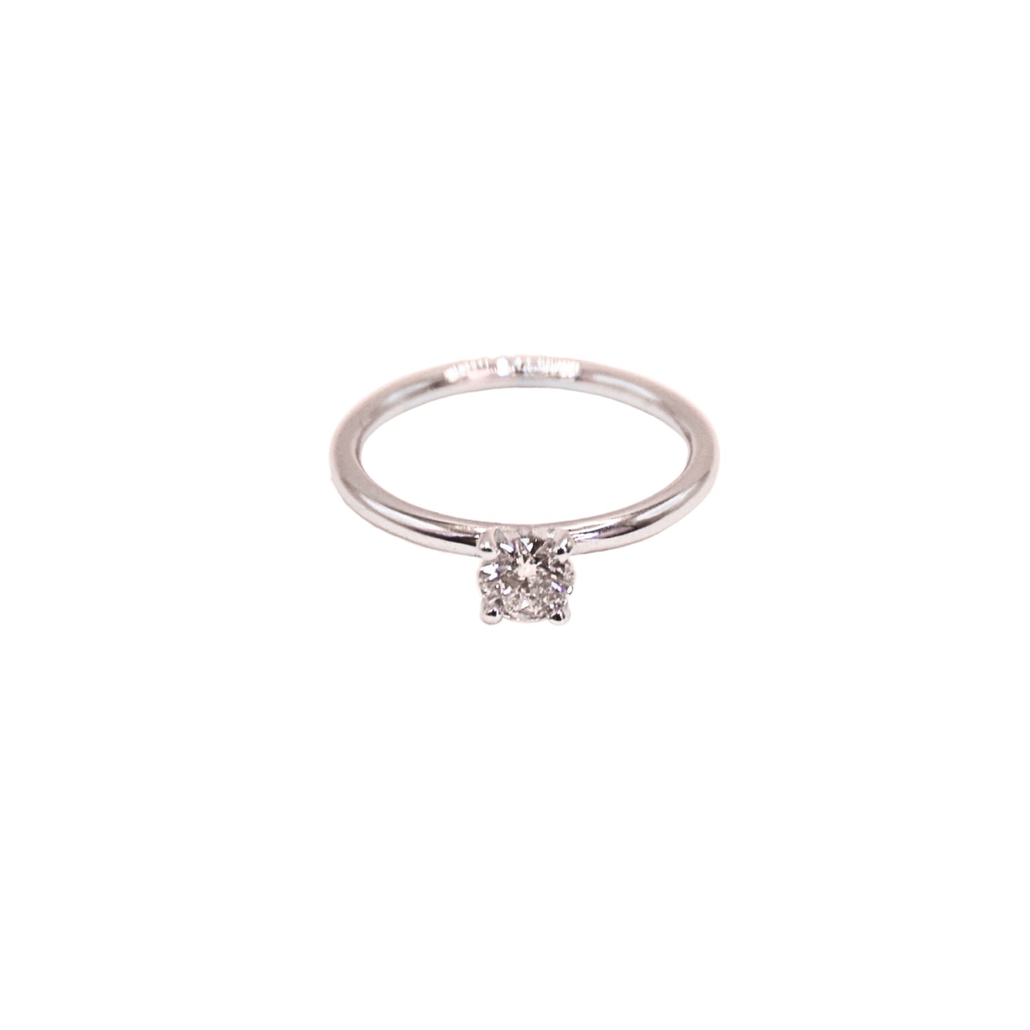 BR ring white gold 0.36 carat GIA I I1