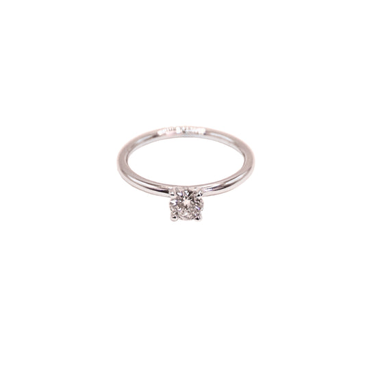 BR ring white gold 0.36 carat GIA I I1