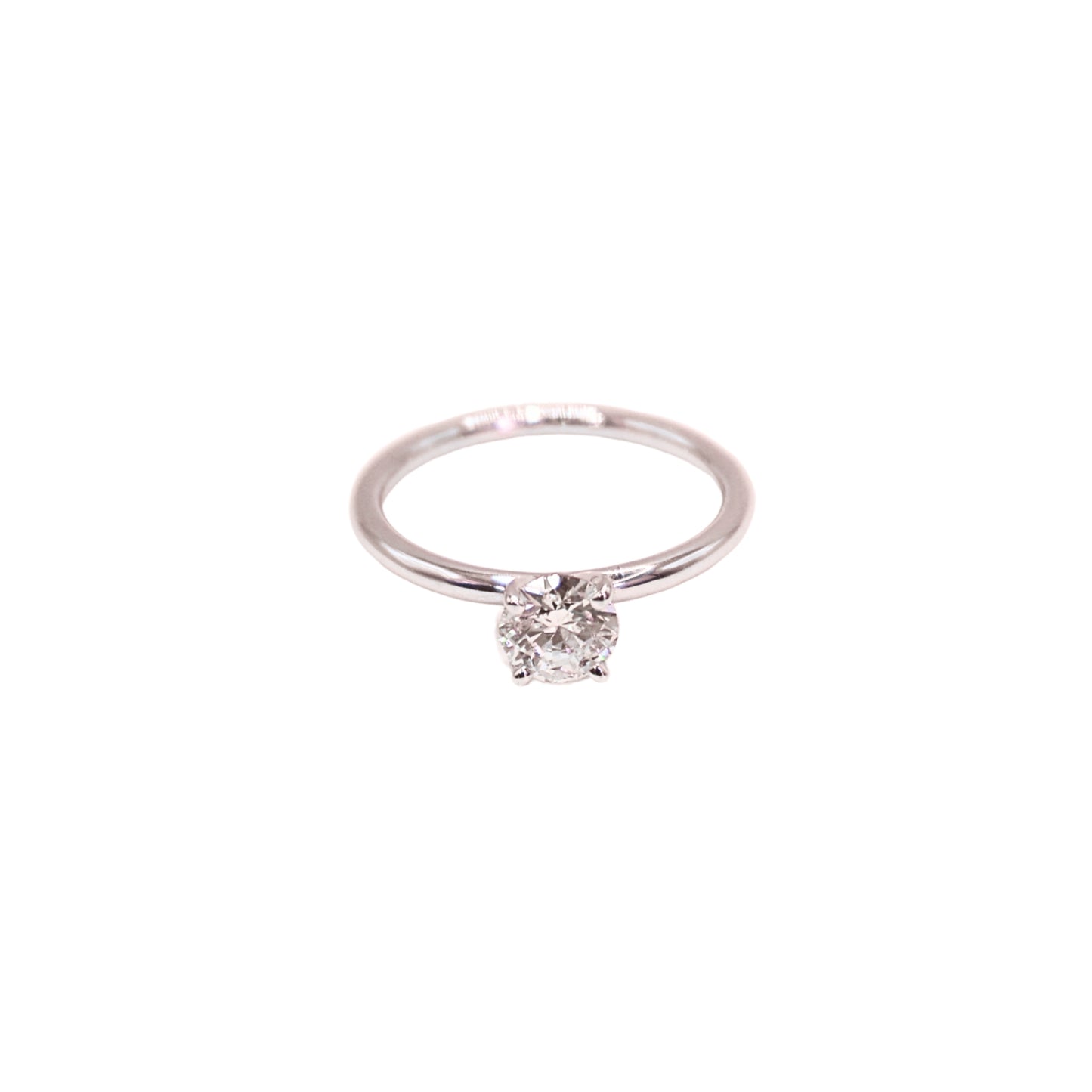 BR ring white gold 0.61 carat GIA K I1
