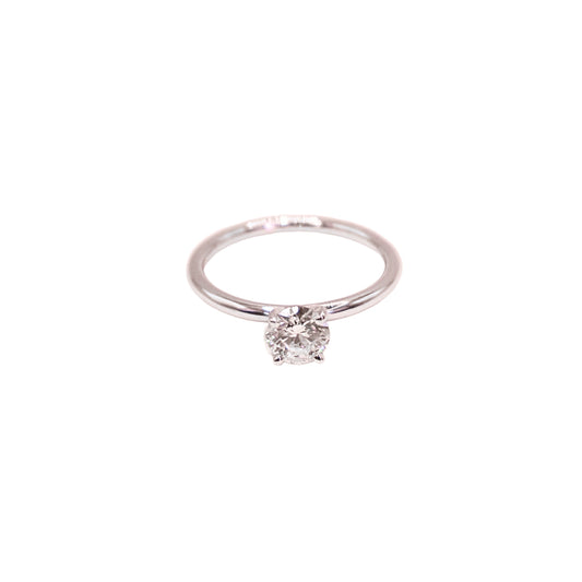 BR ring white gold 0.61 carat GIA K I1