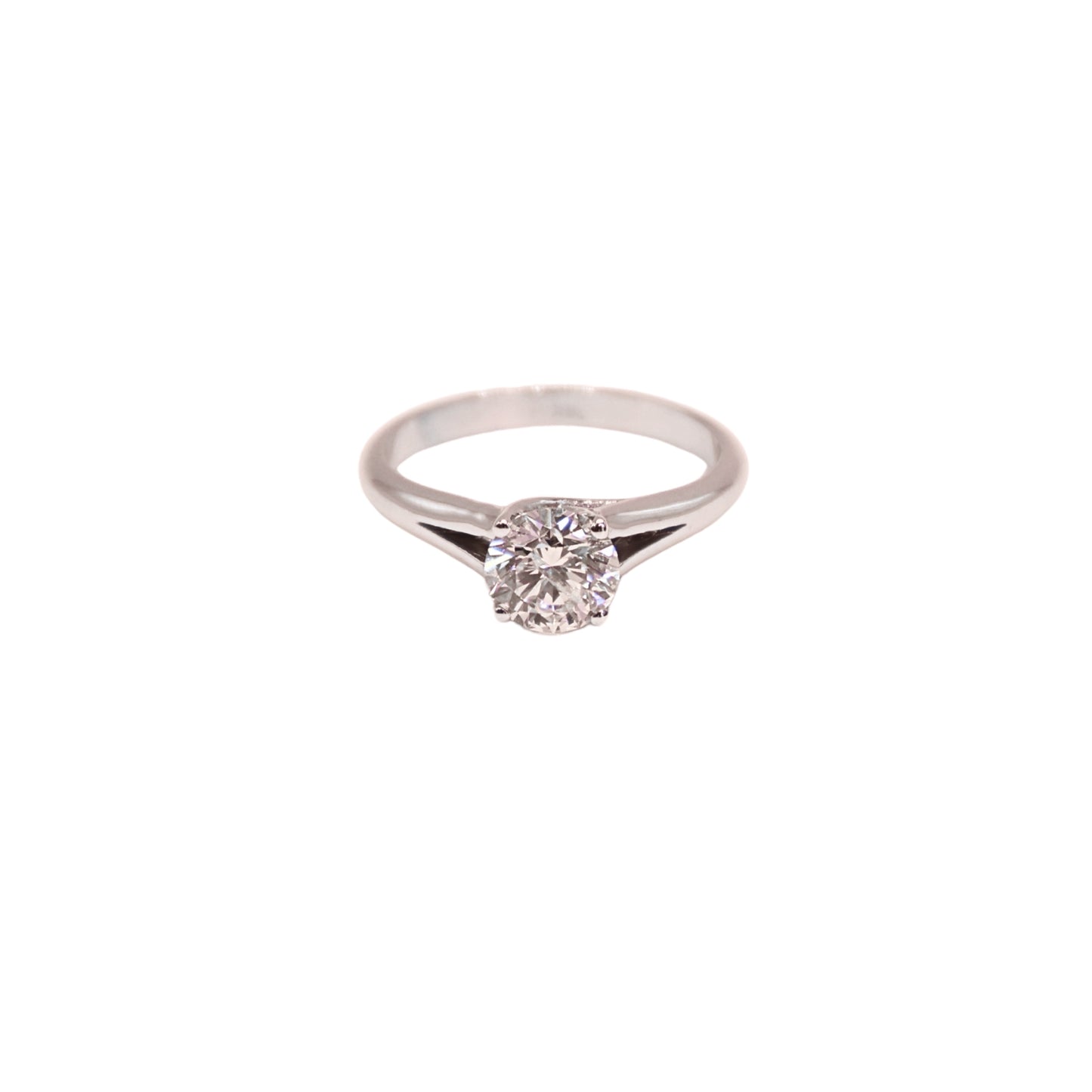 BR ring white gold 0.95 carat
