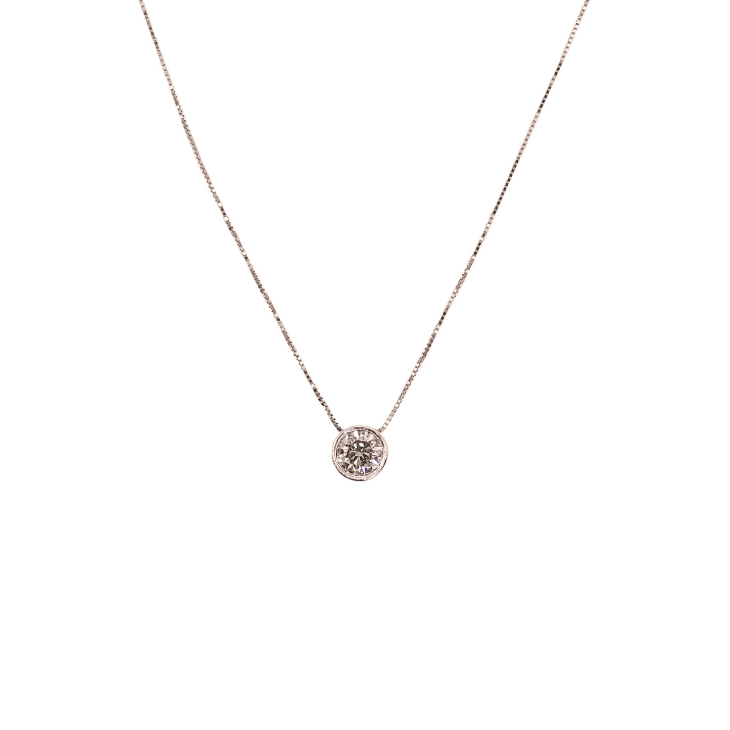 BR white gold necklace 0.67 carat