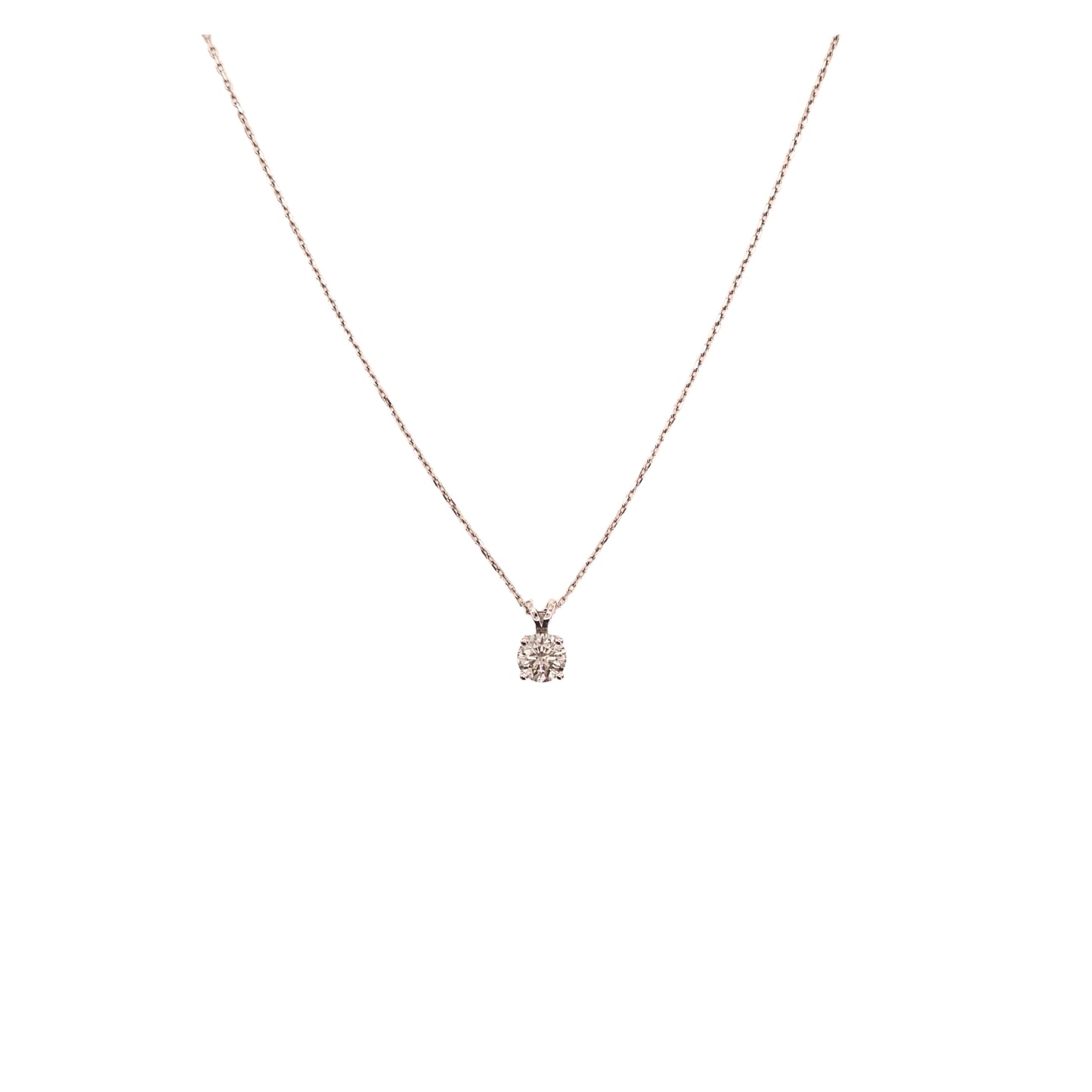 BR white gold necklace 0.83 carat
