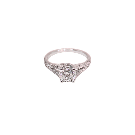BR white gold ring 1.21 carat