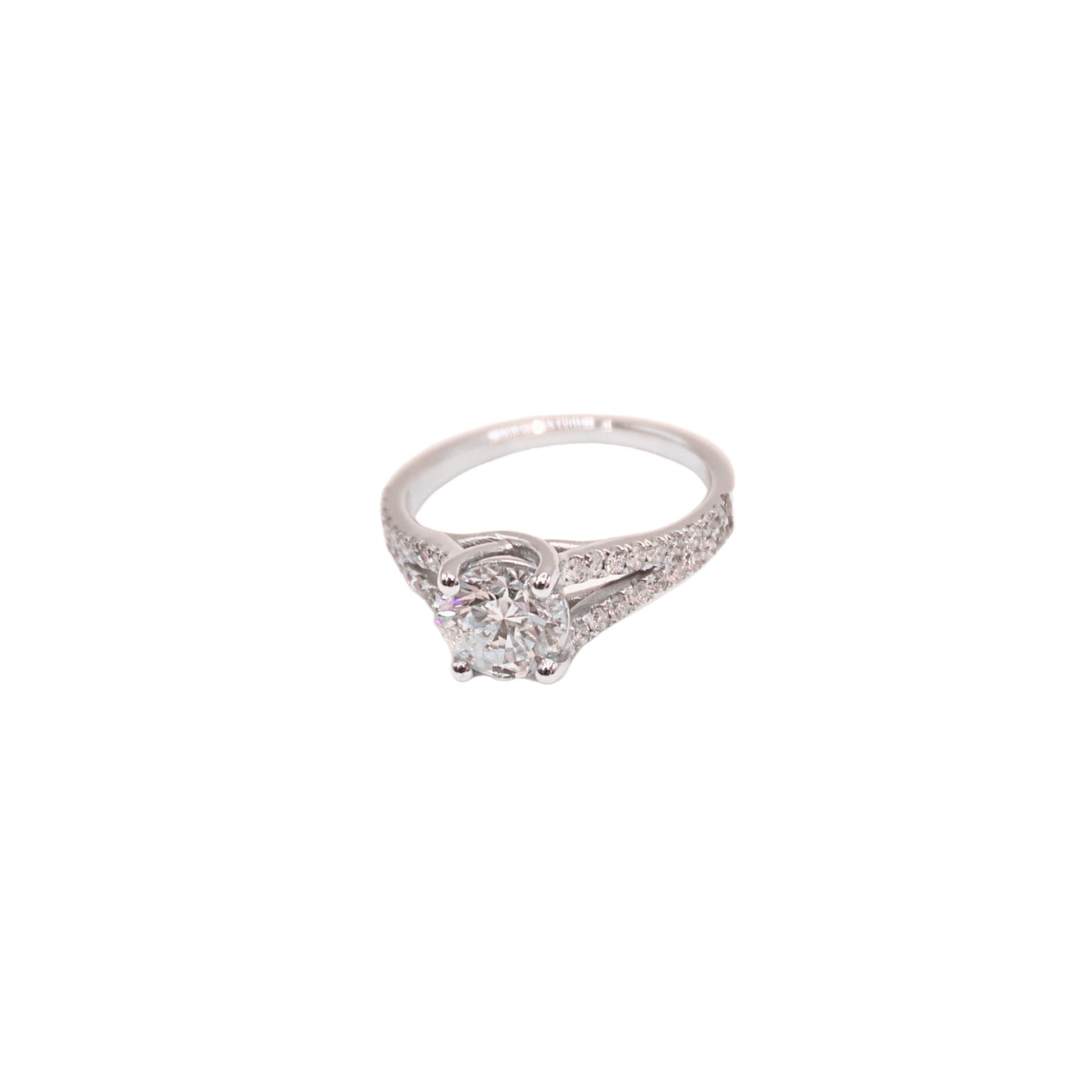 BR white gold ring 1.21 carat