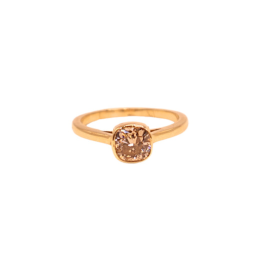 CUS ring yellow gold 1.05 carat