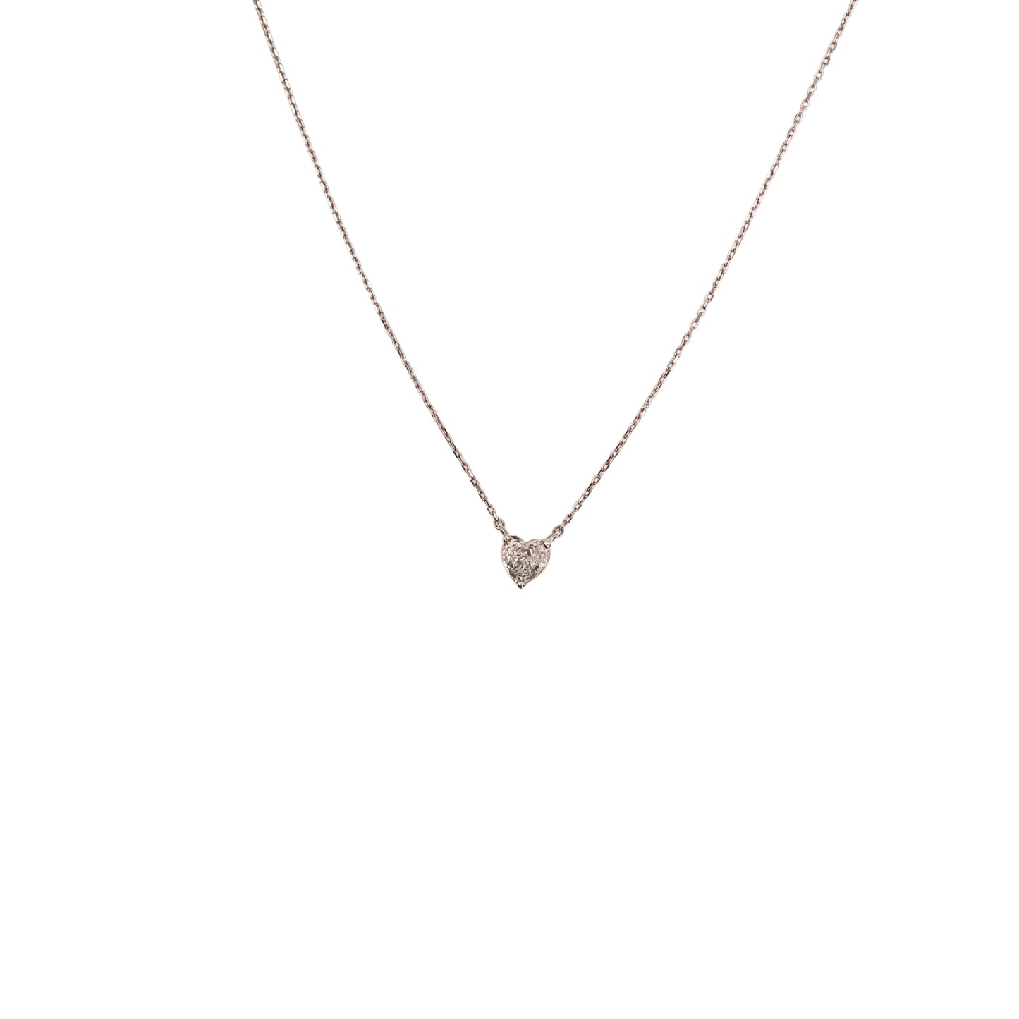 Heart diamond necklace 0.85 carat