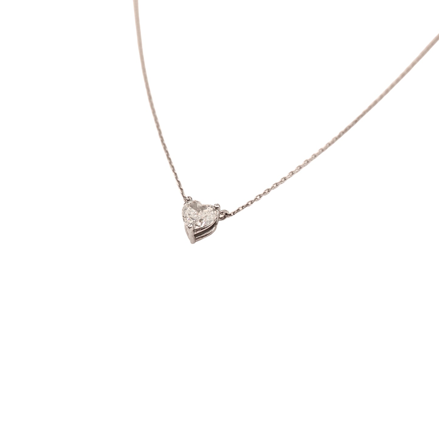 Heart diamond necklace 0.85 carat