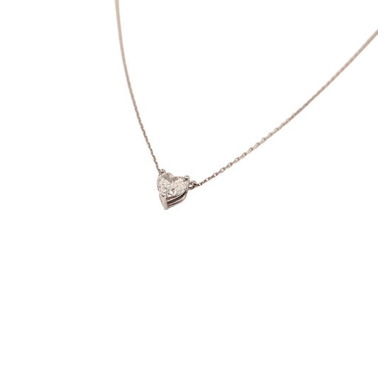 Heart diamond necklace 0.85 carat