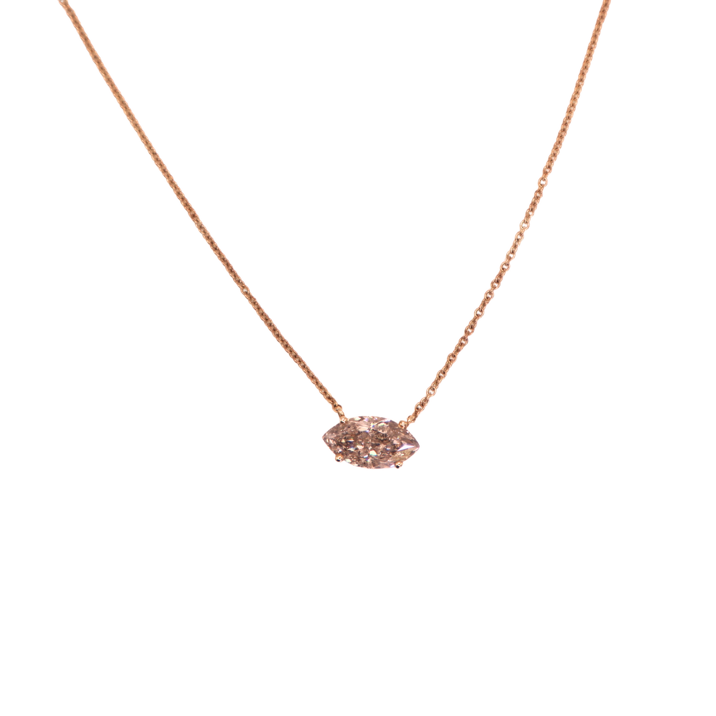 Marquise necklace 2.06 carat