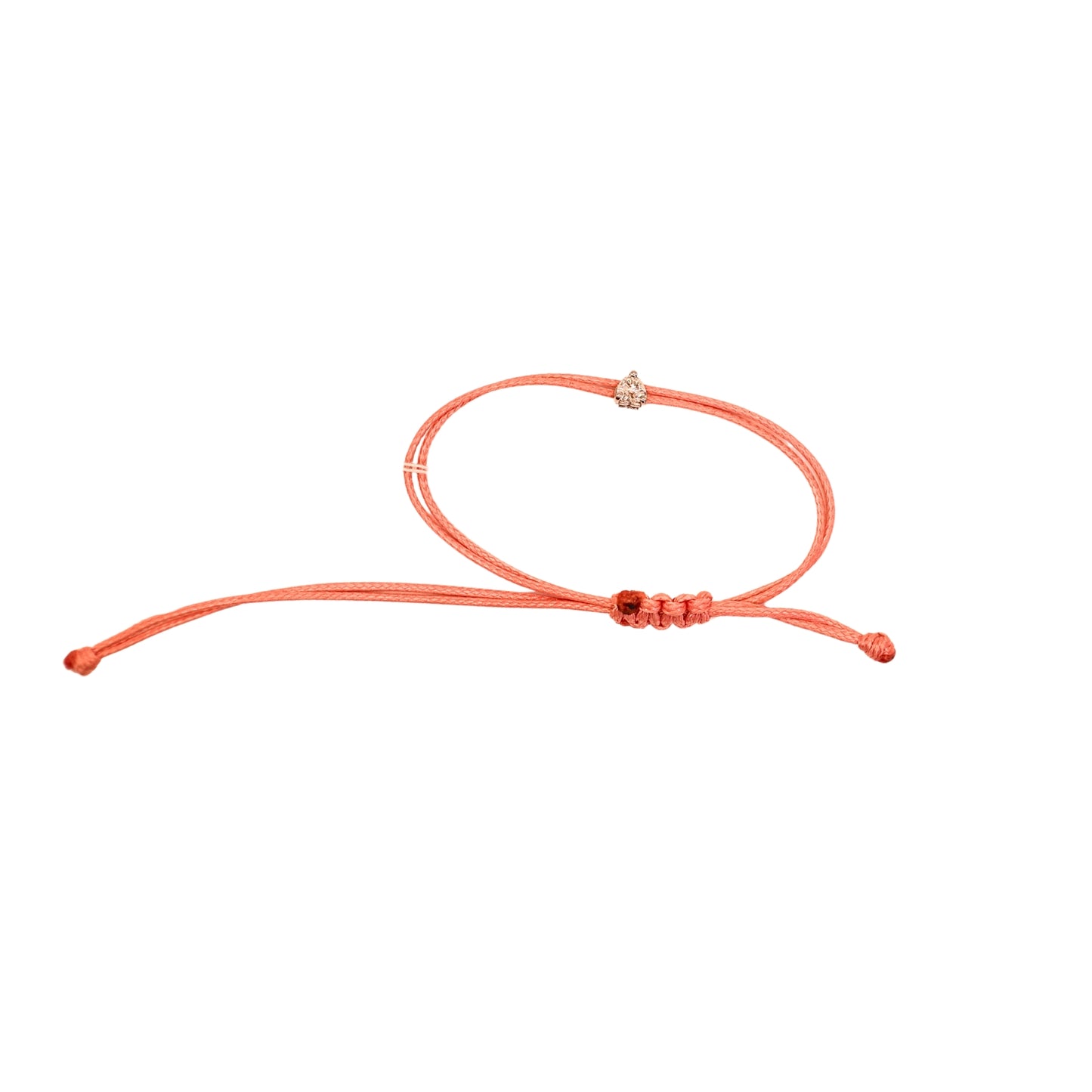 Pink string bracelet heart shape 0.31