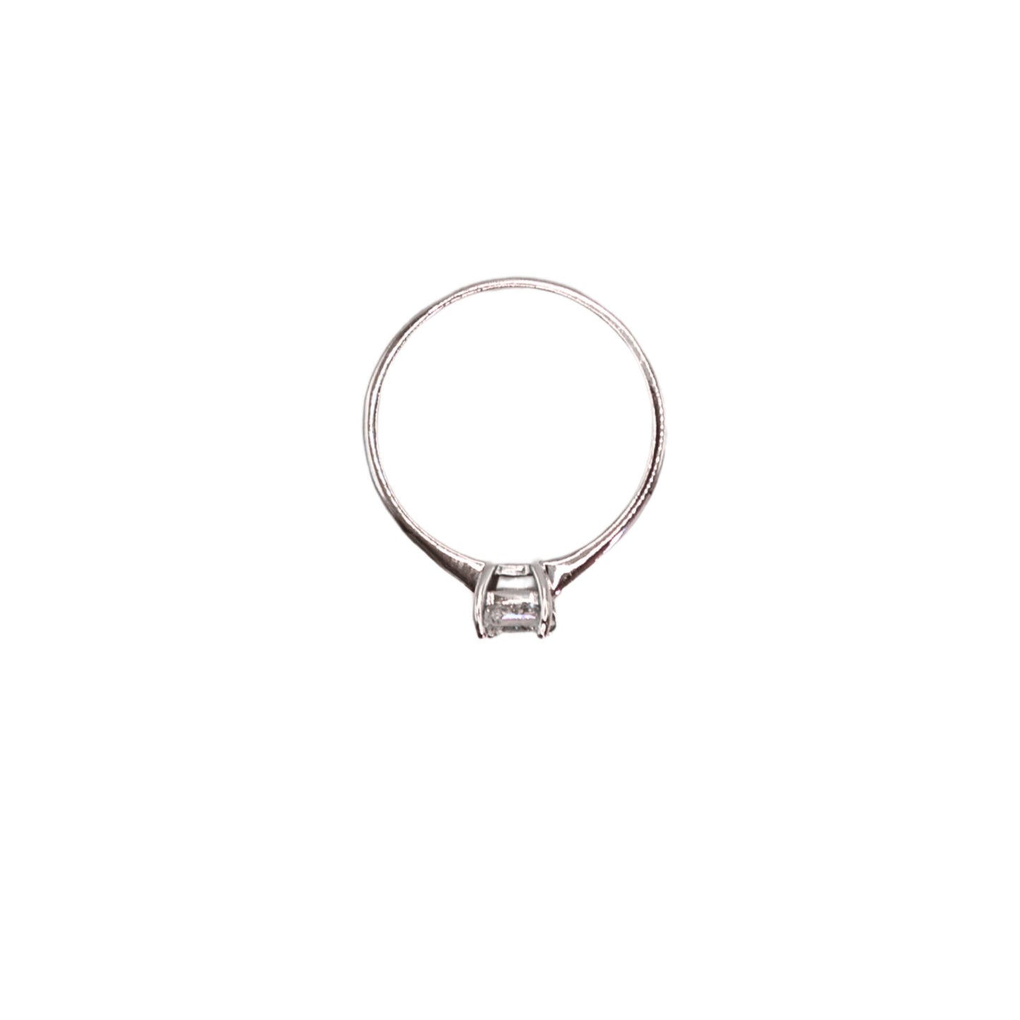 RAD ring white gold 0.61 carat