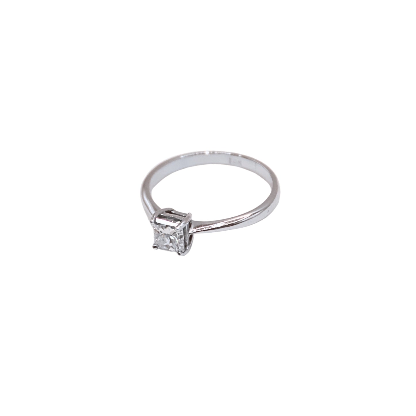 RAD ring white gold 0.61 carat