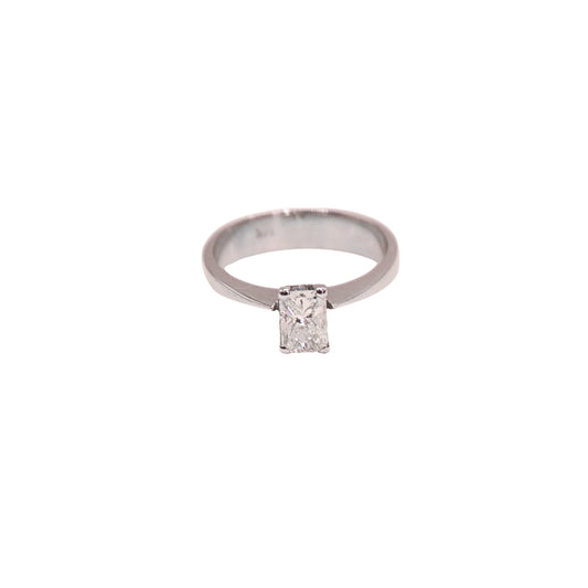 RAD ring white gold 0.67 carat
