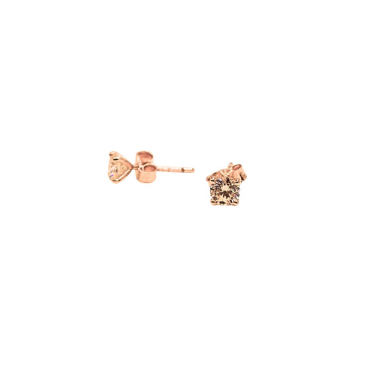 Rose gold earrings 0.80 carat