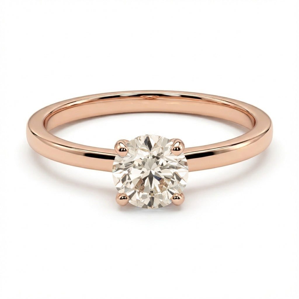 Rose gold ring BR 0.82 carat