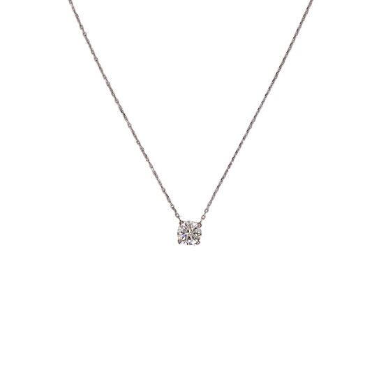 Round diamond necklace, 0.72 carat, GIA M VS1