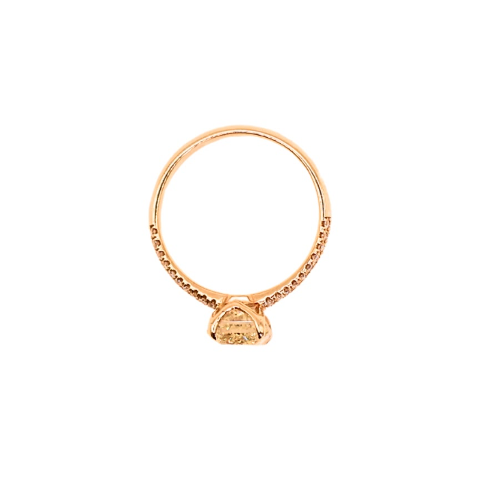 Radian ring yellow gold 2.32 carat fancy color