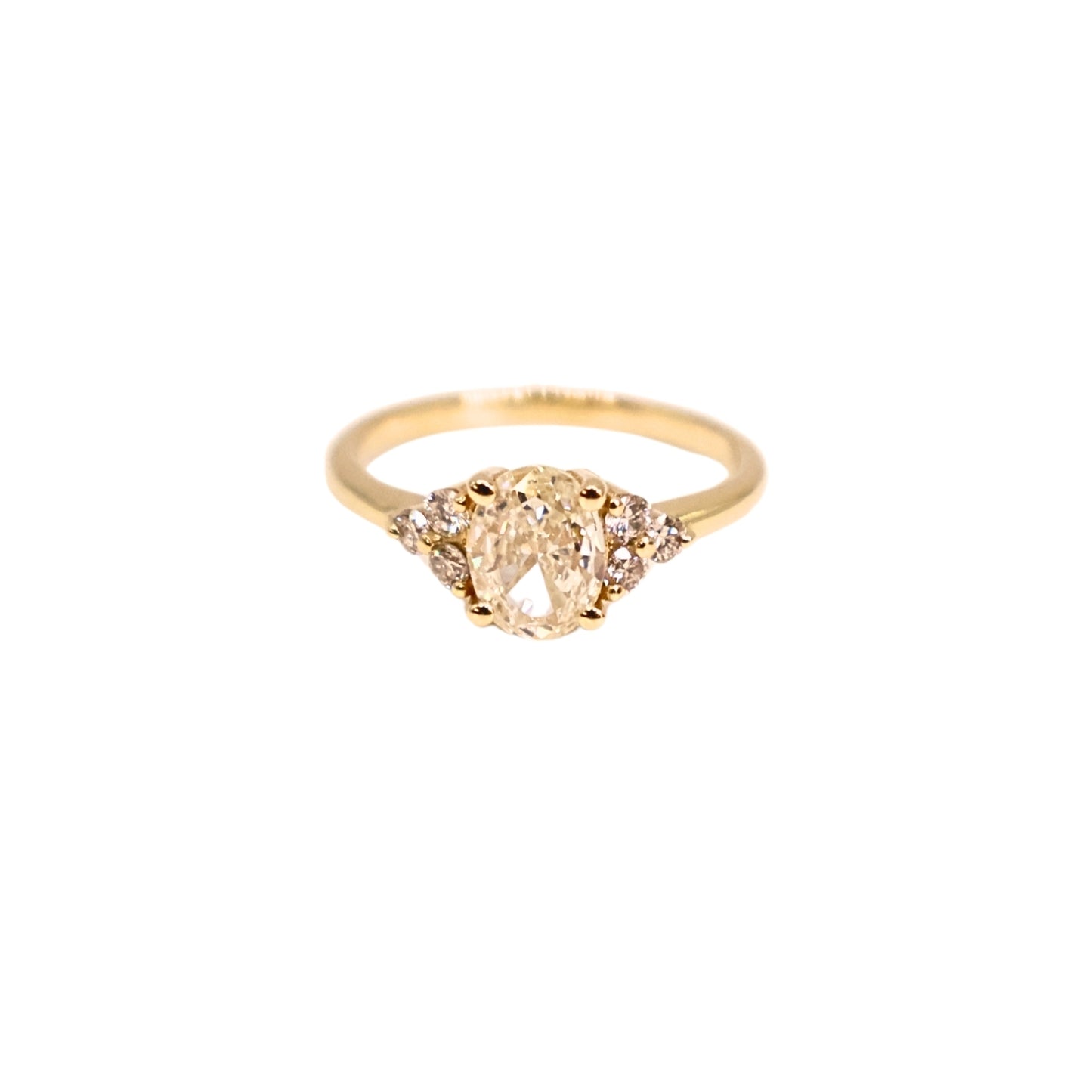 Vintage ring yellow gold 0.64 carat