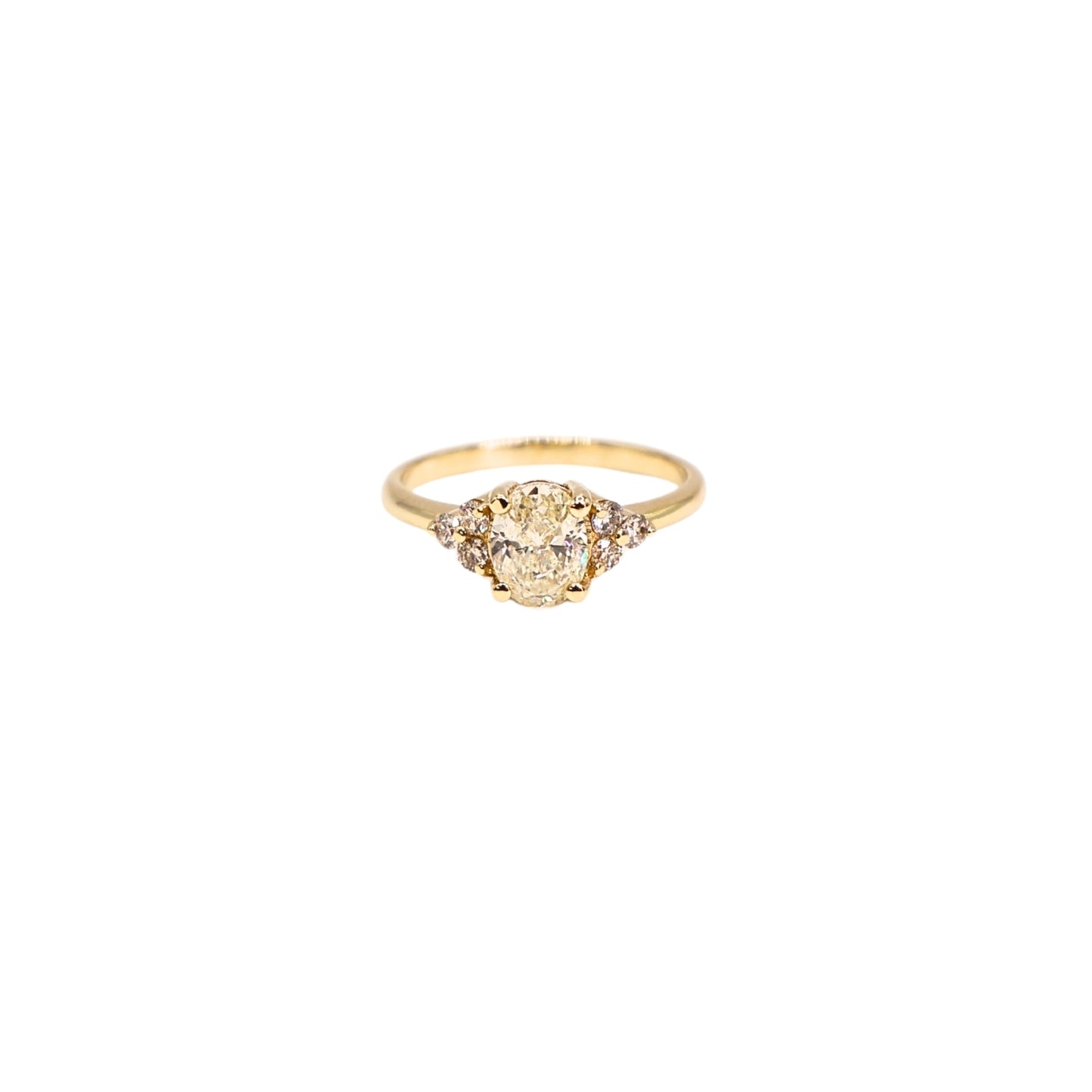 Vintage ring yellow gold 0.78 carat