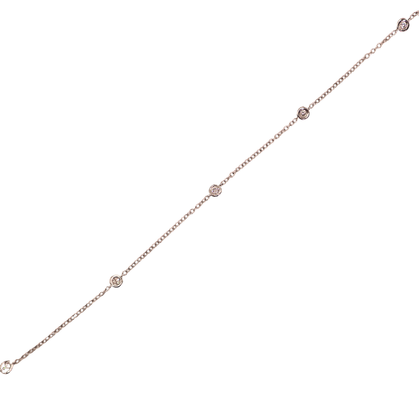 White gold bracelet with small diamonds