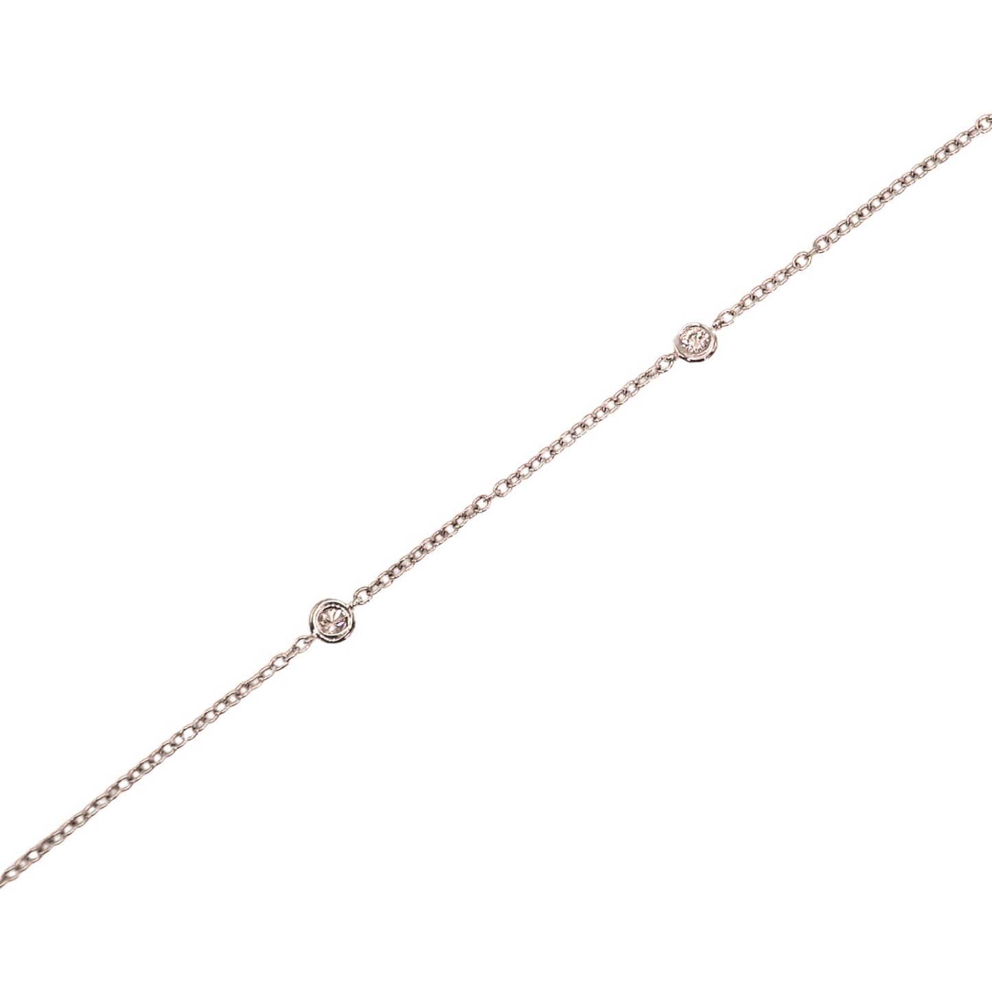 White gold bracelet with small diamonds