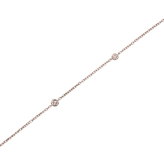 White gold bracelet with small diamonds