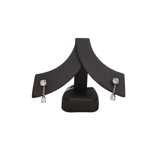 White gold earrings BR+PS 0.66 carat