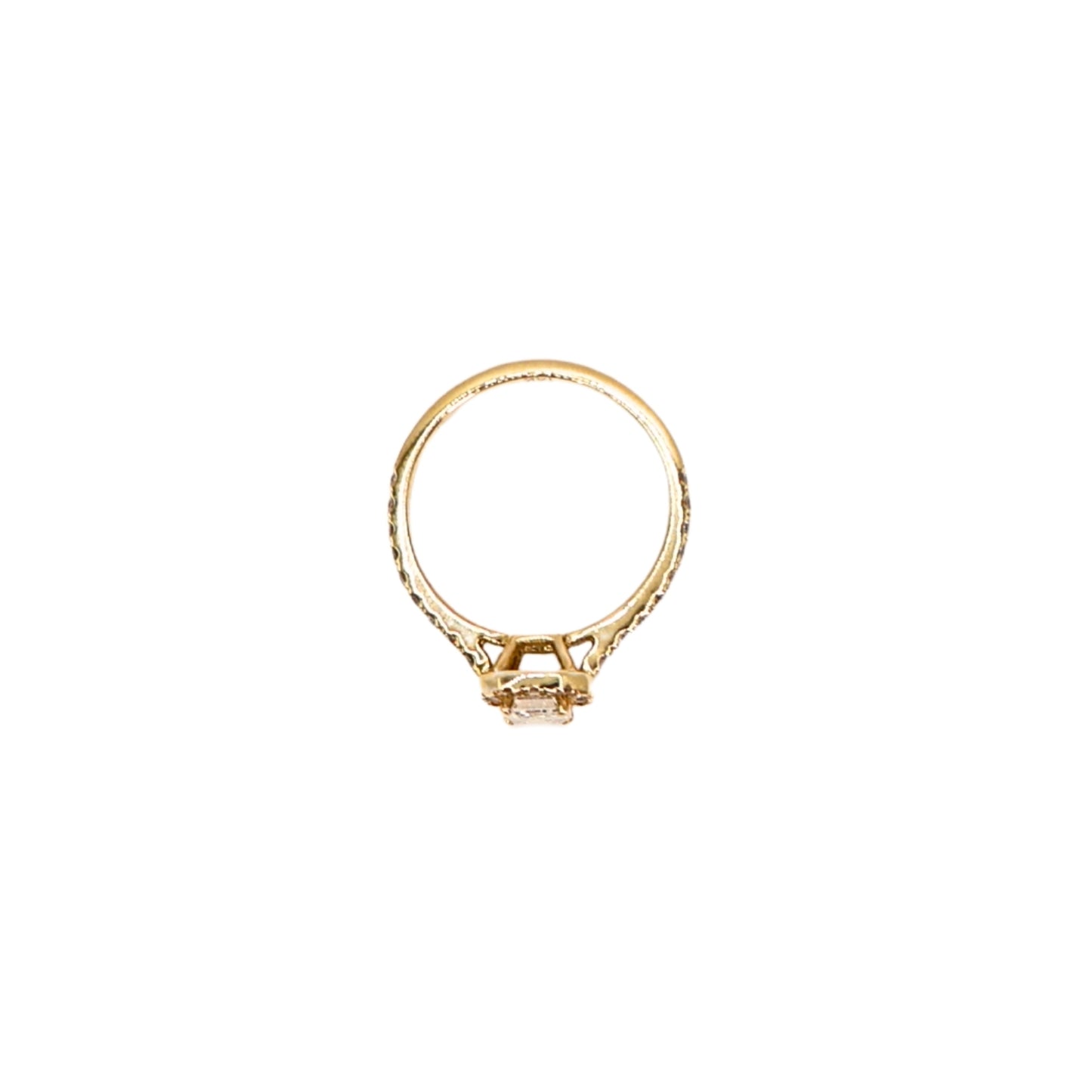 Yellow gold EM ring 0.64 carat