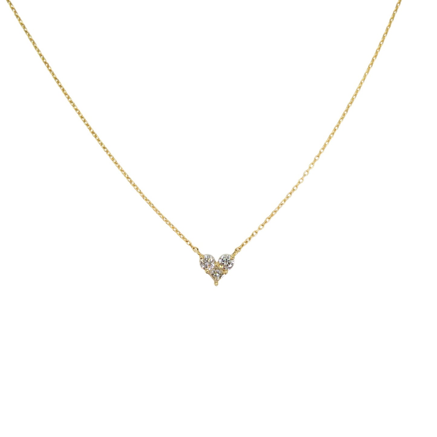 Heart Yellow gold necklace BR+PRIN 0.74 carat