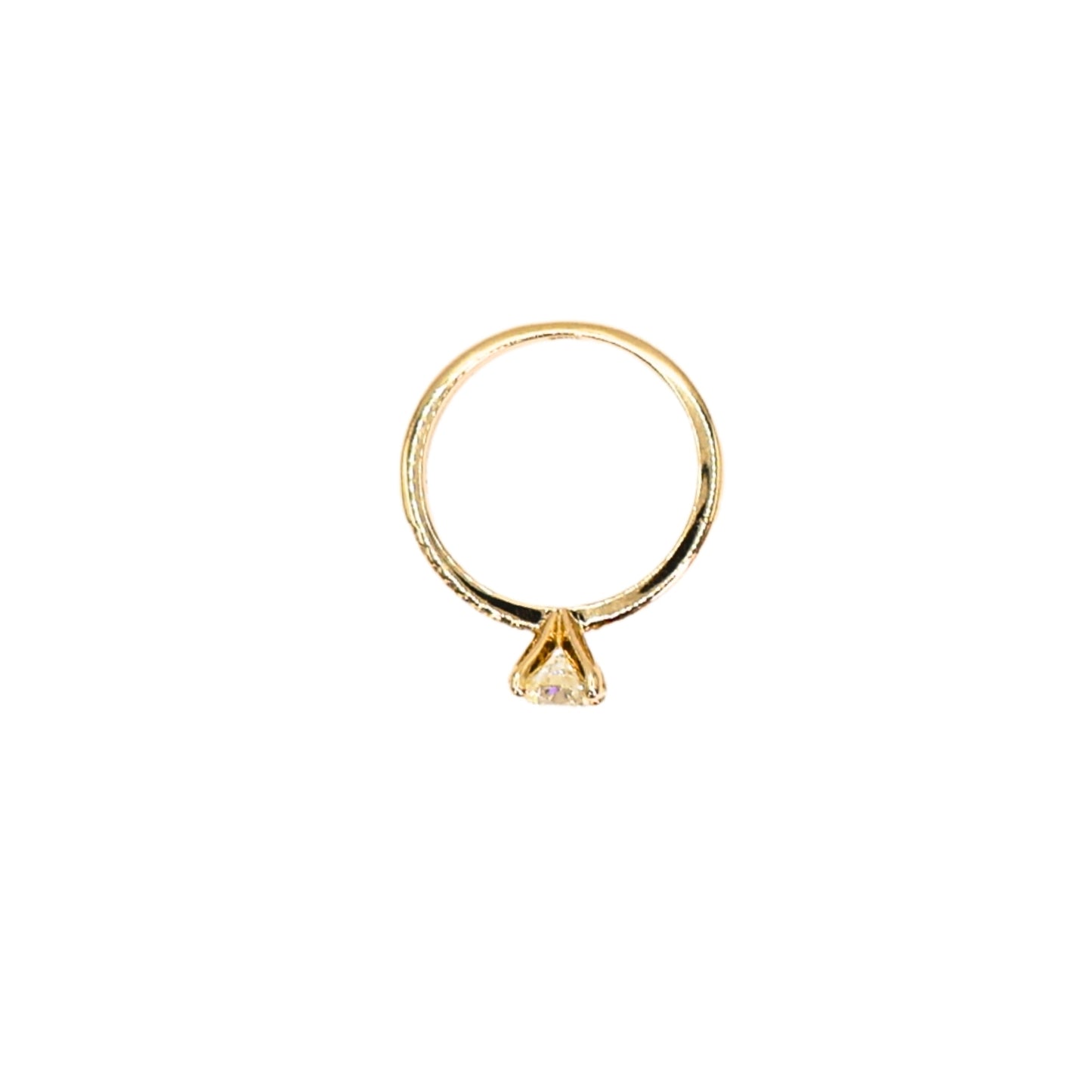 Yellow gold ring BR GIA N VVS2 0.76 carat