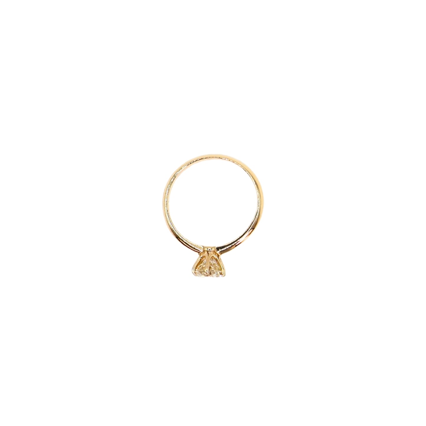 Yellow gold ring BR GIA O SI1 1.01 carat