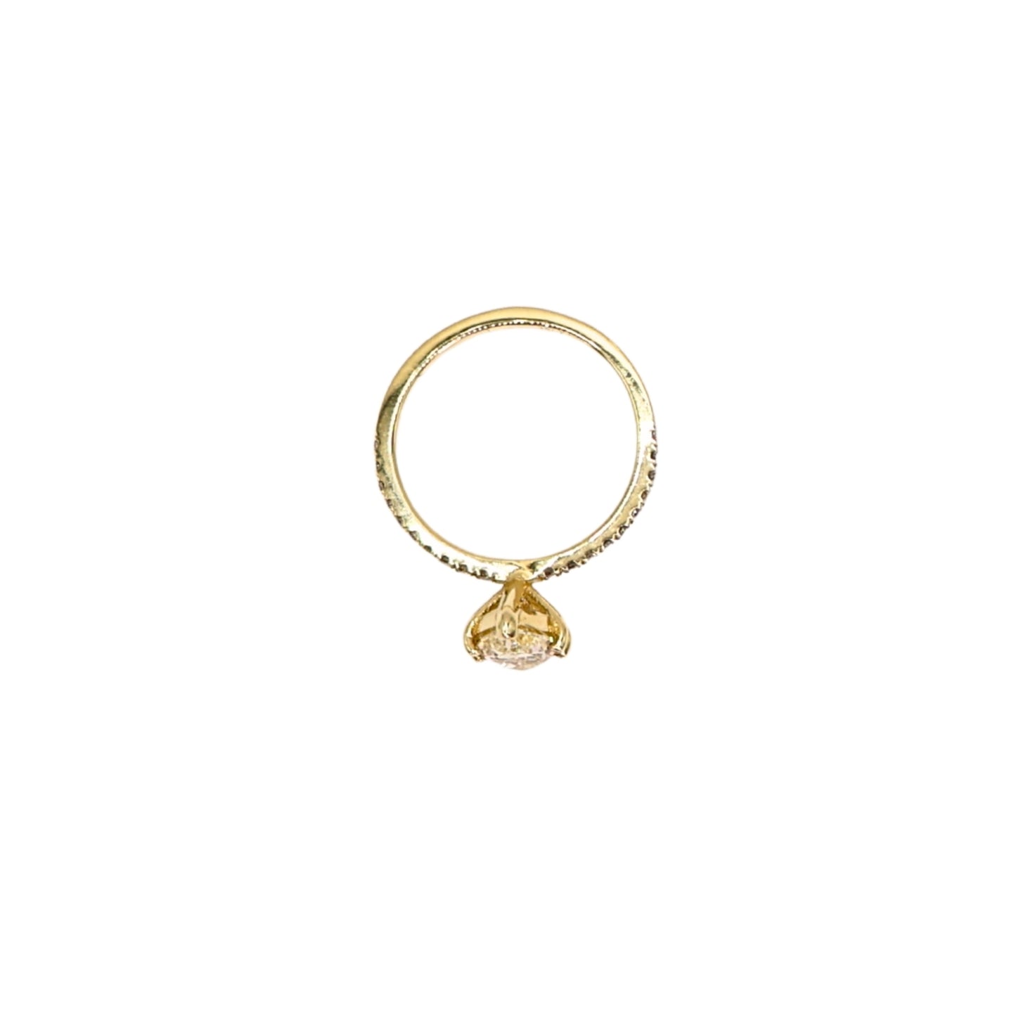 Yellow gold ring MQ 1.19  carat