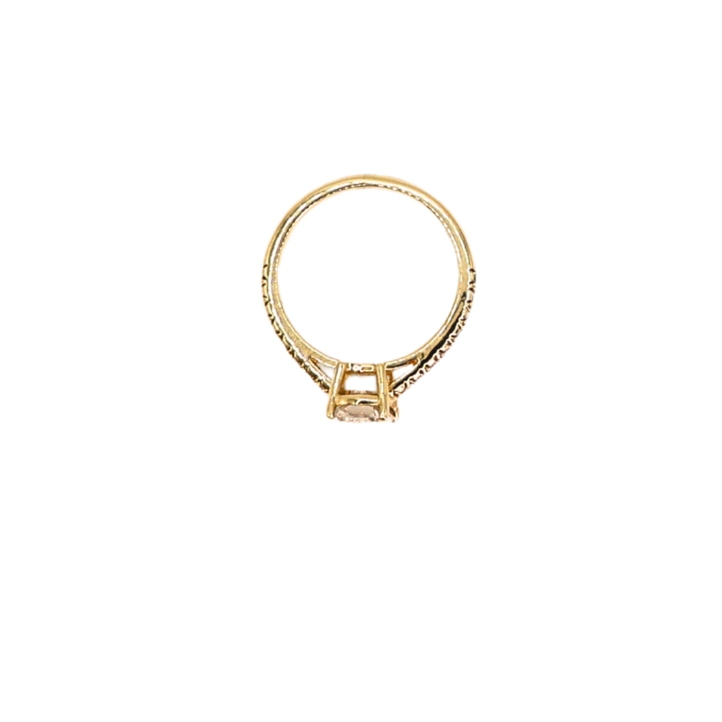 Yellow gold ring RAD 1.09 carat