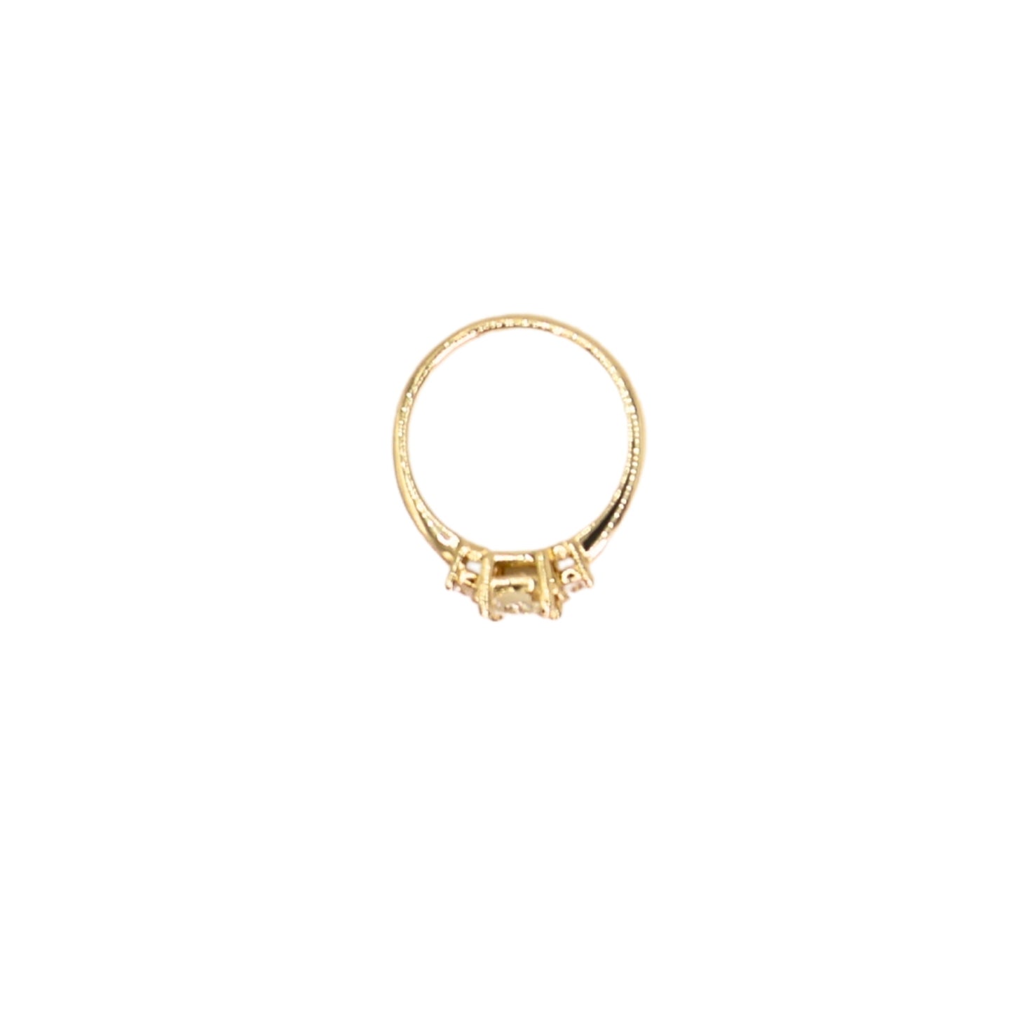 Yellow gold ring RAD 1.12 carat