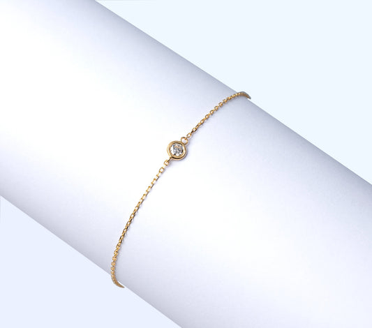 Yellow gold bracelet