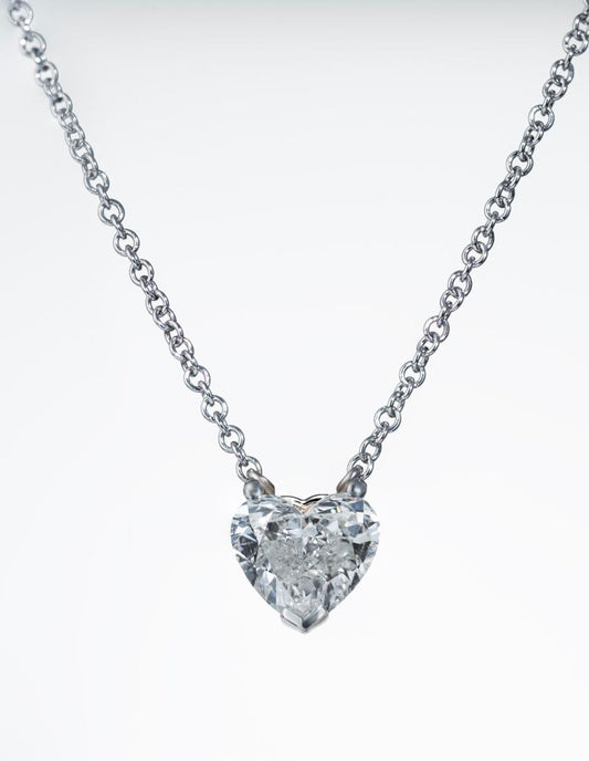 White gold Heart-shaped pendant 1.18 carat