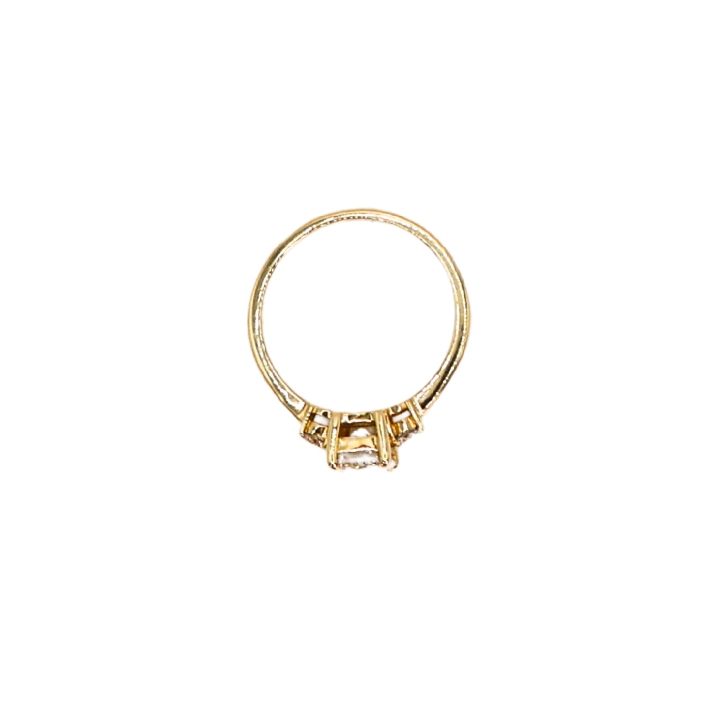 yellow gold RAD ring GIA K SI2 1.01 carat