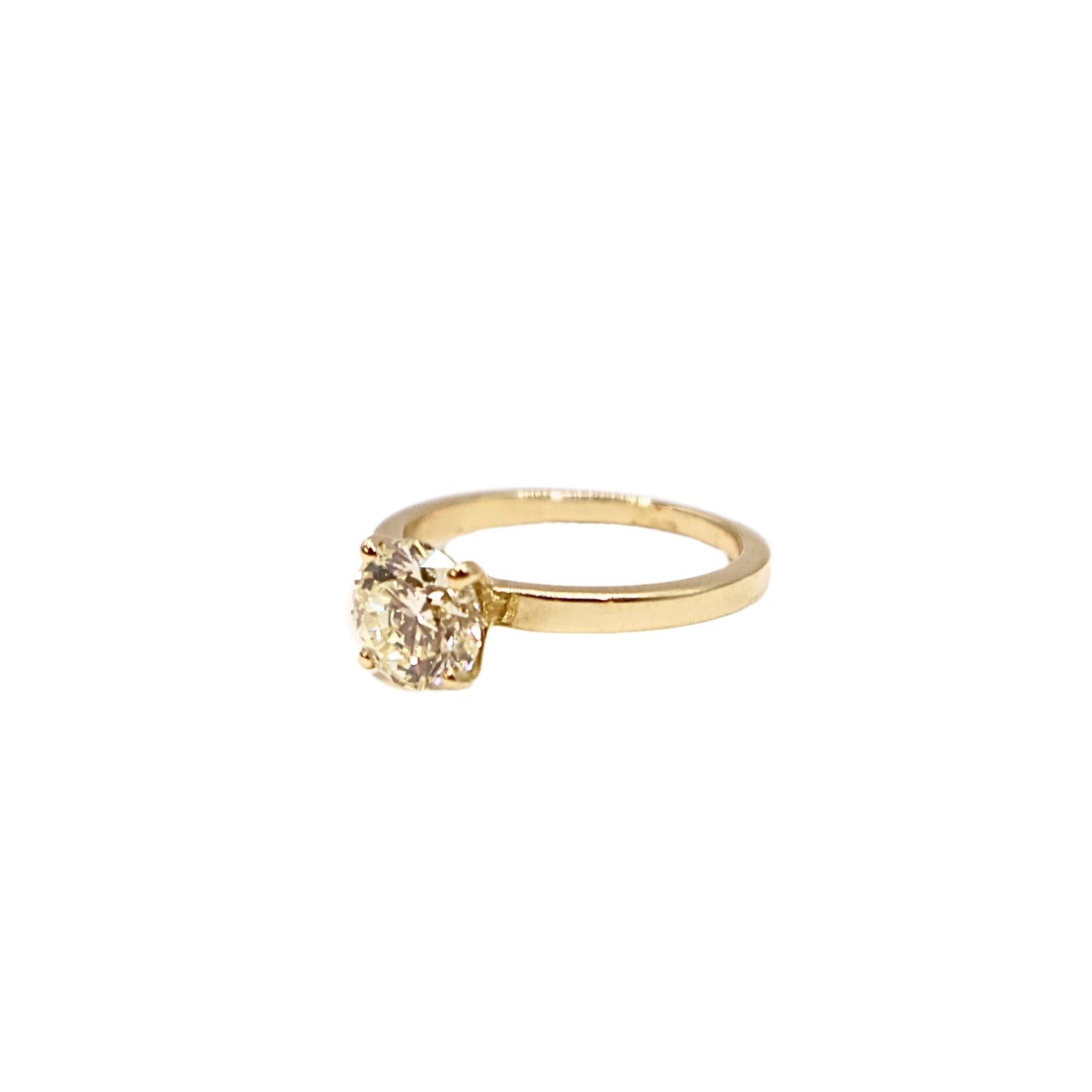 yellow gold ring 1.17 carat